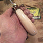 J. Behring Handmade Nesmonk Musk Ox Birds Head handle Ostrich leg sheath 