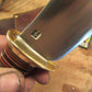 J. Behring Handmade Nesmonk Musk Ox Birds Head handle Ostrich leg sheath 