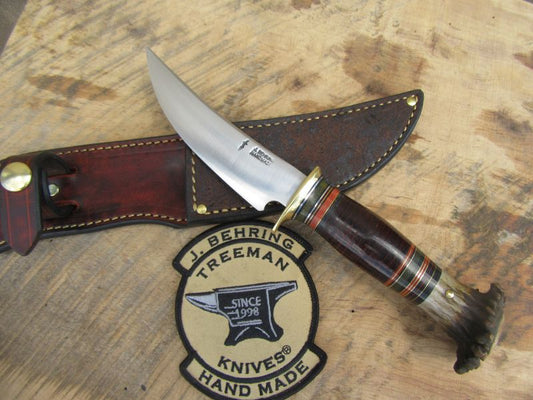  J. Behring Handmade Bird & Trout Crown Stag 