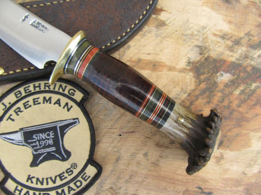  J. Behring Handmade Bird & Trout Crown Stag 