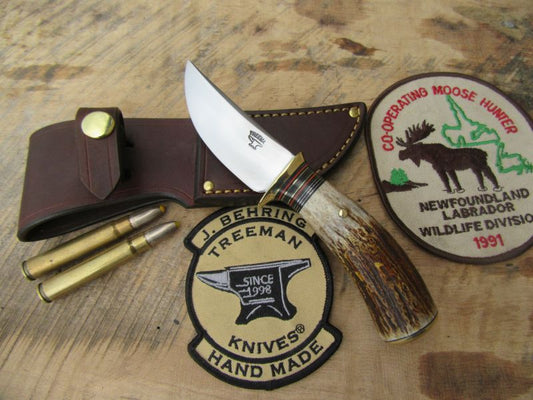 J. Behring Handmade Michigan Caper Moose Horn  Stag 
