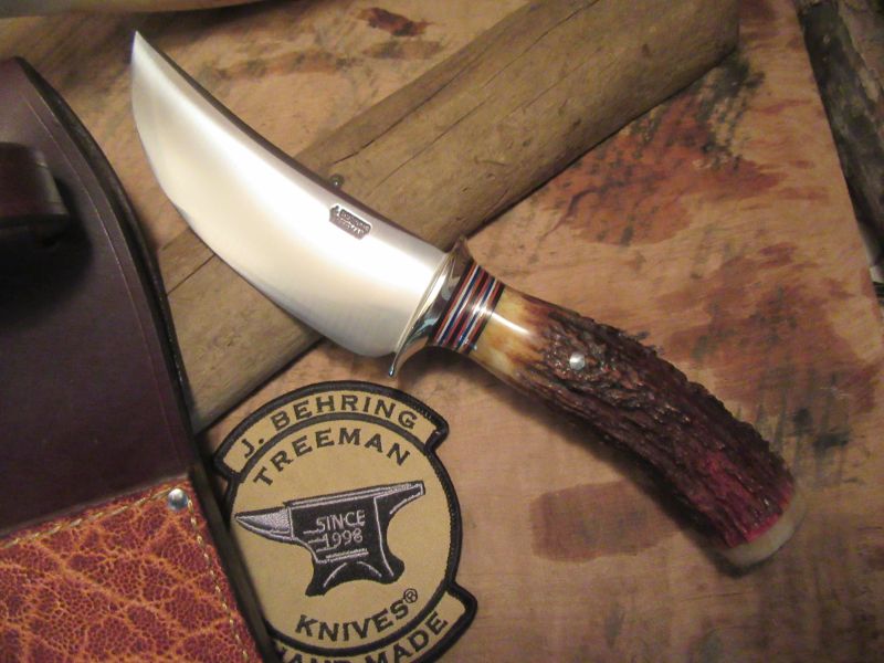                         J. Behring Handmade Fox River Hunter POP CORN Stag 