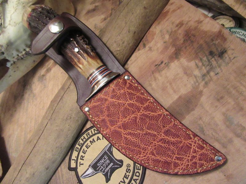                        J. Behring Handmade Fox River Hunter POP CORN Stag 