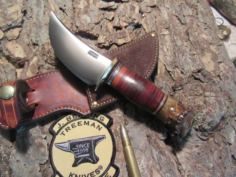 J. Behring Handmade Michigan Skinner Beaver tail Horsehide Crown 