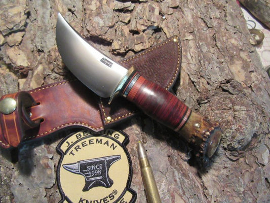 J. Behring Handmade Michigan Skinner Beaver tail Horsehide Crown 