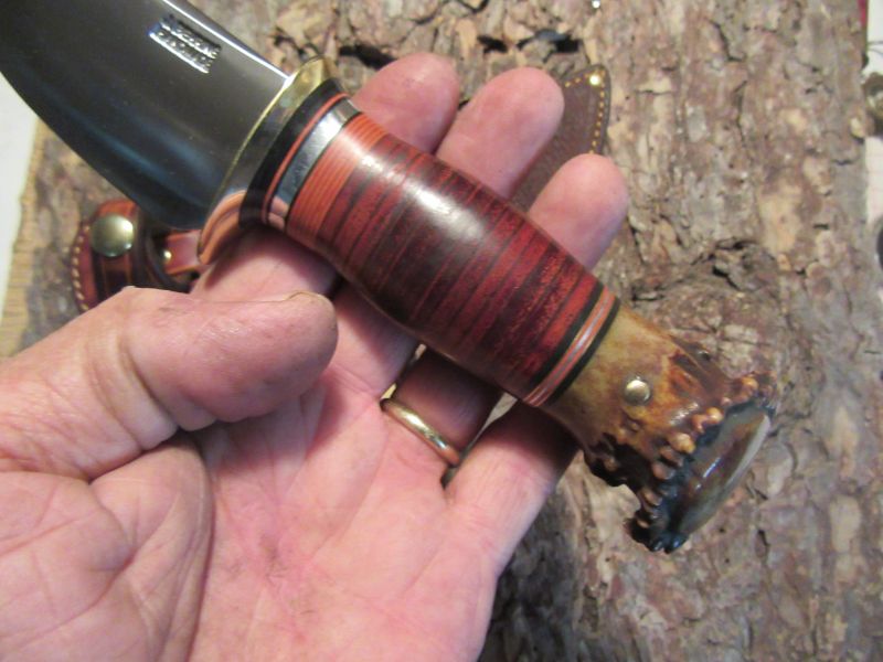 J. Behring Handmade Michigan Skinner Beaver tail Horsehide Crown 