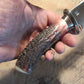 J. Behring Handmade Fox River Hunter Pop Corn Stag Ox Butt Cap Ostritch sheath