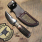 J. Behring Handmade South Dakota caper  Walrus Ivory Sambar Red Stag Ox Butt Cap