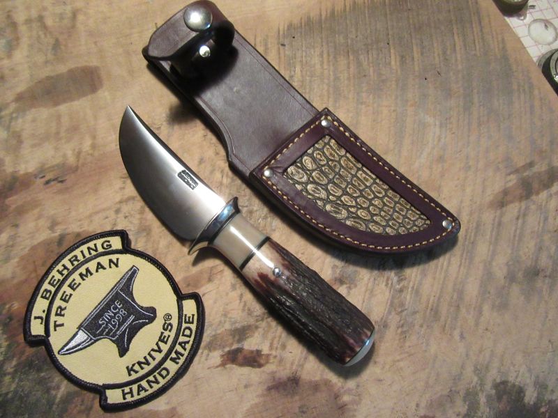 J. Behring Handmade South Dakota caper  Walrus Ivory Sambar Red Stag Ox Butt Cap