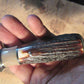 J. Behring Handmade South Dakota caper  Walrus Ivory Sambar Red Stag Ox Butt Cap