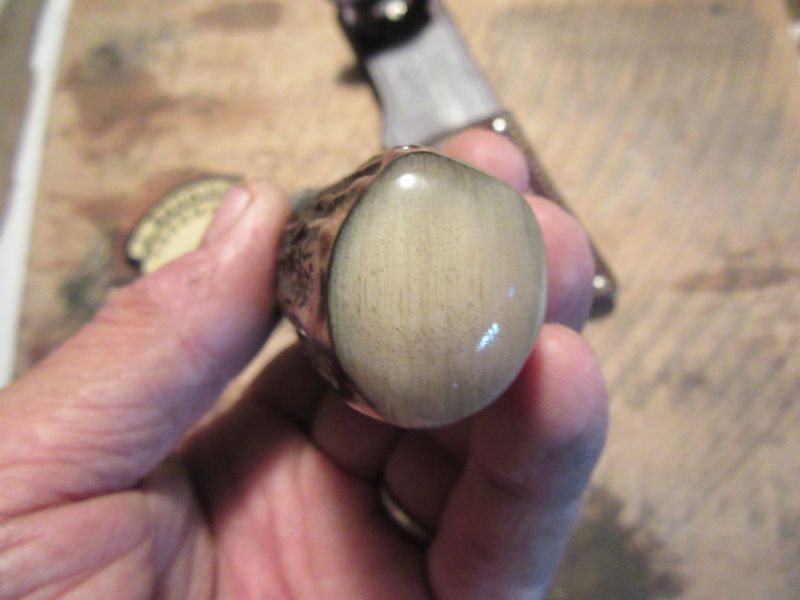 J. Behring Handmade South Dakota caper  Walrus Ivory Sambar Red Stag Ox Butt Cap
