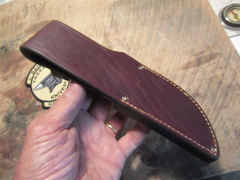 J. Behring Handmade South Dakota caper  Walrus Ivory Sambar Red Stag Ox Butt Cap