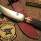    Big Bay Hunter Red Stag Hippo Cap Shark Skin Sheath