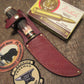    Big Bay Hunter Red Stag Hippo Cap Shark Skin Sheath