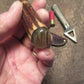                          Trout Knife 120 year Old German Stag Ox Cap Old Maroon form Fit Pouch