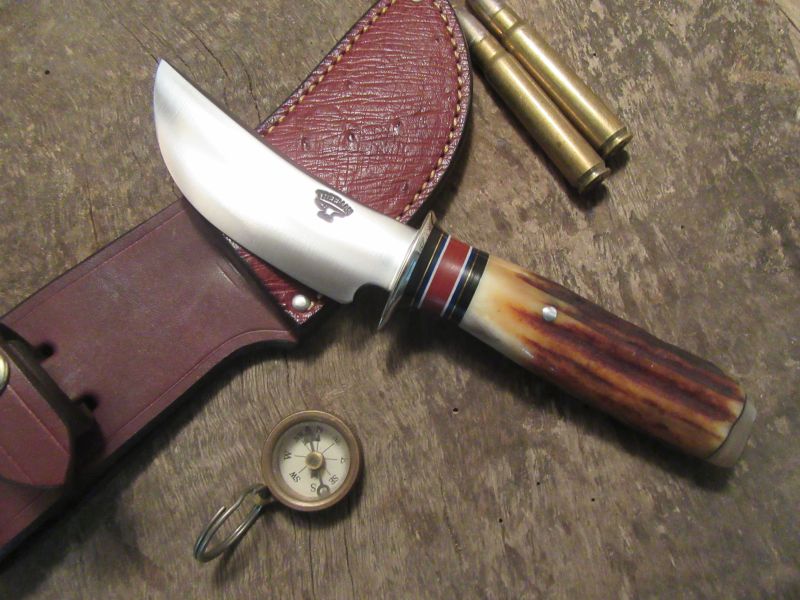 J. Behring Handmade Old school Hunter 120 year old German Stag 