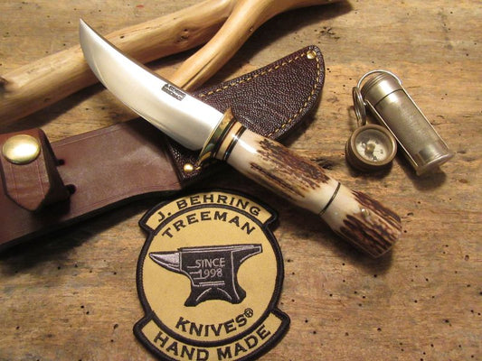                 J. Behring Handmade Deer & Trout Stag Stag Brass guard 