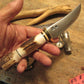                 J. Behring Handmade Deer & Trout Stag Stag Brass guard 