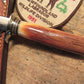   J. Behring Handmade Artifact ivory Deer & Trout Knife Ox Butt Cap