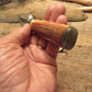   J. Behring Handmade Artifact ivory Deer & Trout Knife Ox Butt Cap