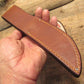   J. Behring Handmade Artifact ivory Deer & Trout Knife Ox Butt Cap