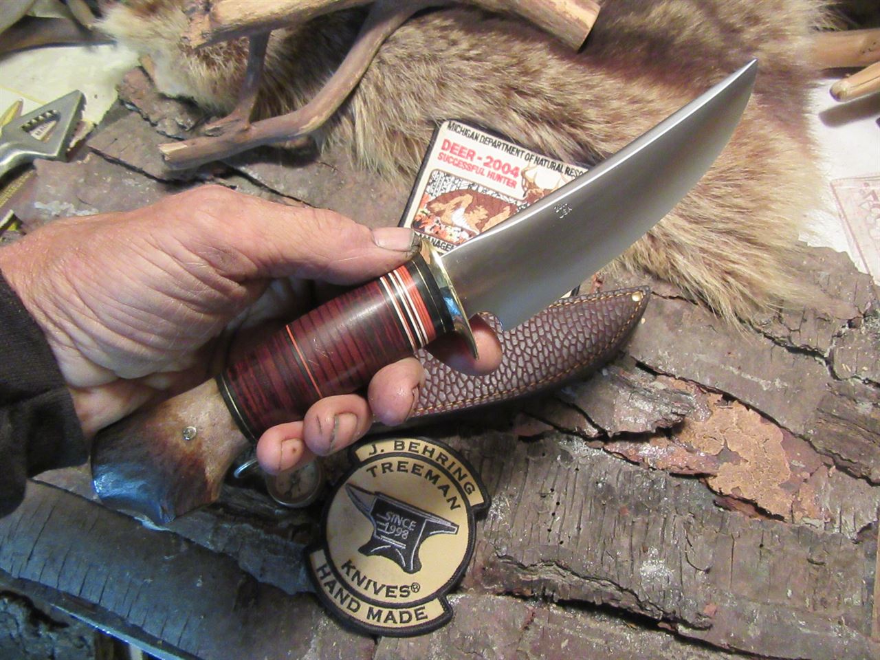  J. Behring Handmade Scagel Style  Hunter crotch Horse Hide