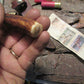  J. Behring Handmade Trout 120 year old Stag  beaver Tail Sheath  