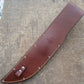     J.Behring Handmade 8" Camp Knife Nickel Horse Hide Crown Stag Acorns and Oak Leaf carved sheath