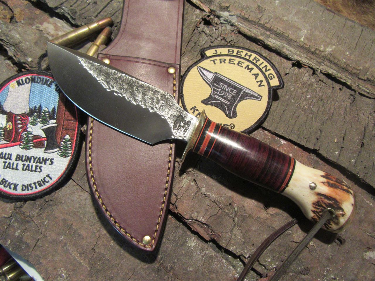 Treeman Knives Hammer mark Alaskan Skinner