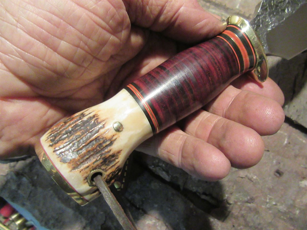 Treeman Knives Hammer mark Alaskan Skinner