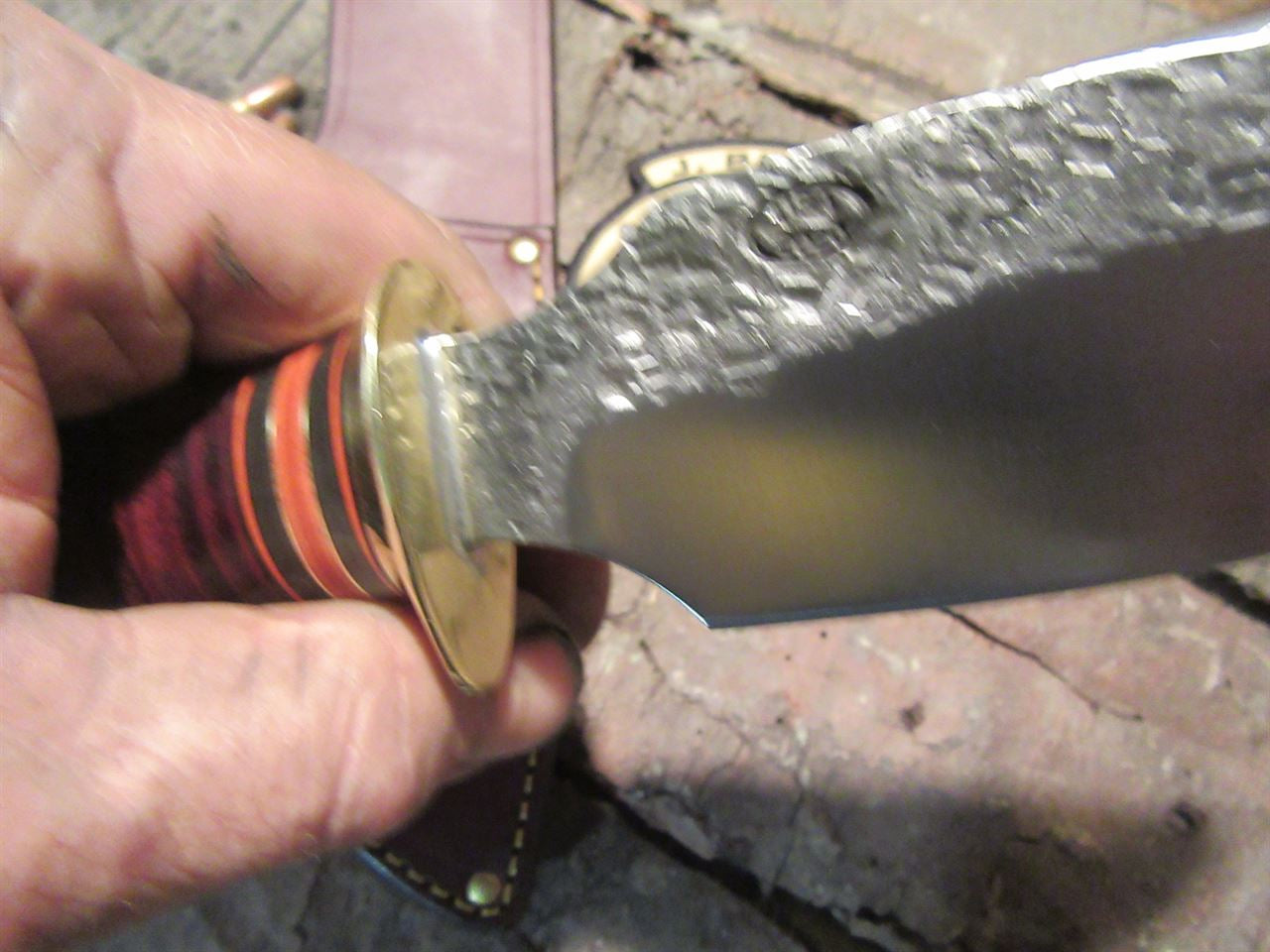 Treeman Knives Hammer mark Alaskan Skinner