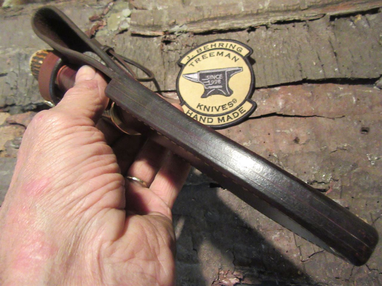 Treeman Knives Hammer mark Alaskan Skinner