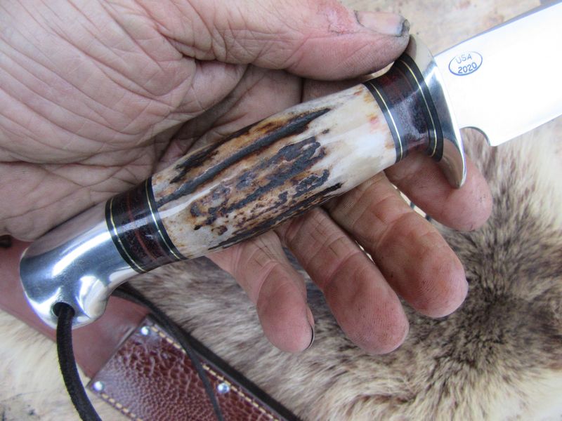 J.Behring Handmade Huron Hunter Model 25 Handle 