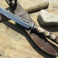                 J. Behring Handmade Double Skull Fighter 9" Hammermark Blade