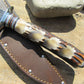                 J. Behring Handmade Double Skull Fighter 9" Hammermark Blade