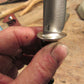 J.Behring Handmade Trout Knife Nickel silver Black, Maroon, White Micarta handle