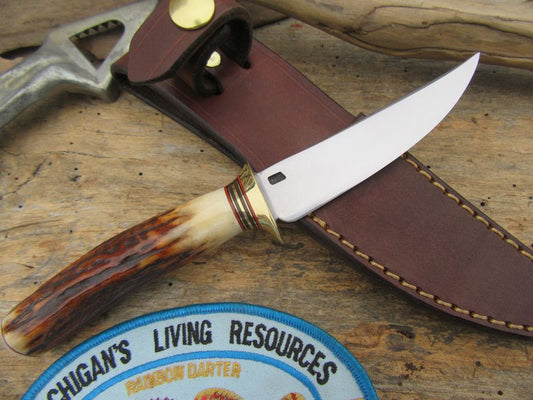                    J. Behring Handmade 3.5" Michigan Trout Knife