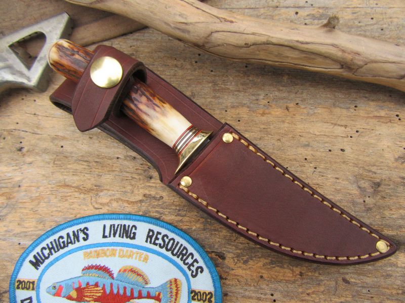                    J. Behring Handmade 3.5" Michigan Trout Knife