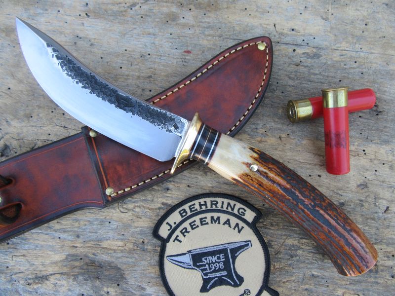             Treeman Hammer Mark Woodmonk Hunter extra long red stag handle