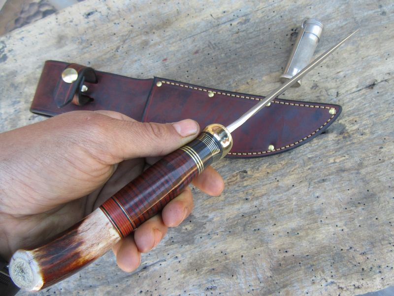 J. Behring Handmade 7 " Heavy Duty Camp Fighter. 12 1/2" OAL 