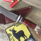J.Behring Handmade Trout & Deer Nickel But Cap 