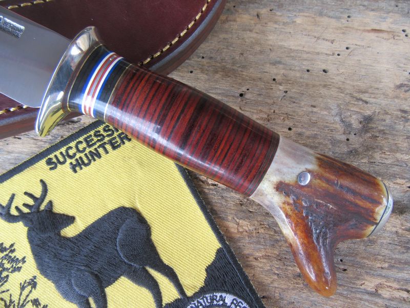 J.Behring Handmade Trout & Deer Nickel But Cap 