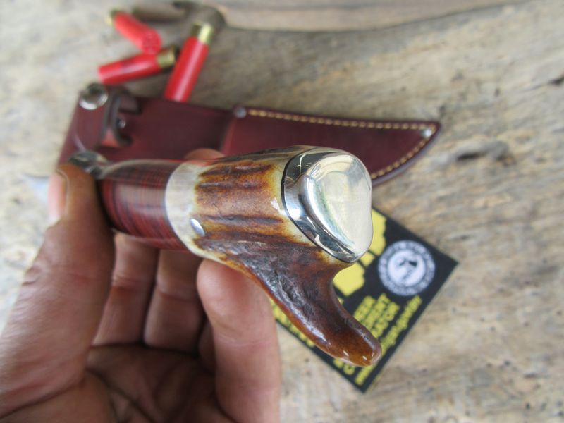 J.Behring Handmade Trout & Deer Nickel But Cap 