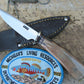 J.Behring Handmade Fossilized Ivory Michigan Trout Knife 