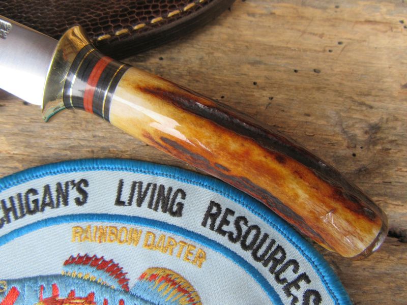 J.Behring Handmade Stainless MI trout knife 