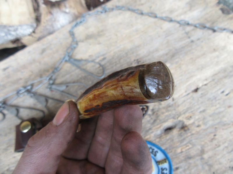 J.Behring Handmade Stainless MI trout knife 
