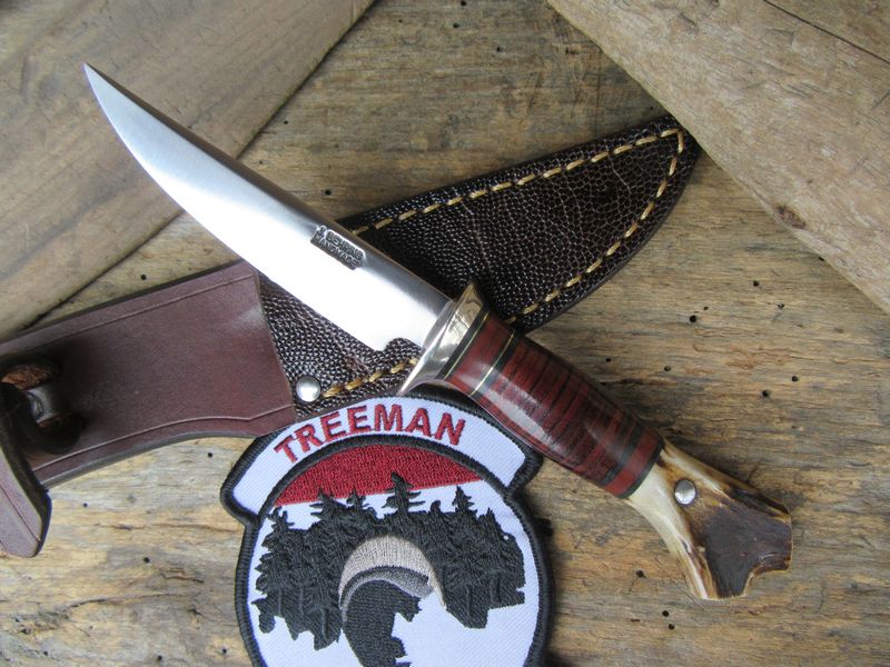 J.Behring Handmade Stainless MI trout knife 