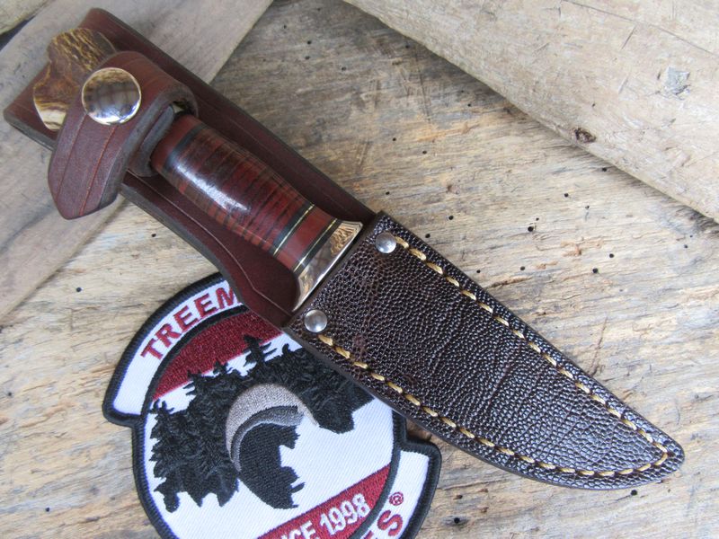 J.Behring Handmade Stainless MI trout knife 