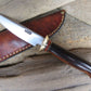 J.Behring Handmade Stainless MI drop point trout knife 