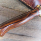 J.Behring Handmade Stainless MI drop point trout knife 